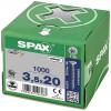 SPAX 880910100035016 R 88091 Senkkopf/T-STAR šroub se zápustnou hlavou 3.5 mm 16 mm Torx, vnitřní korunka šestihranná ocel galvanizováno zinkem 1000 ks