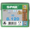 SPAX 0257000801205 R 88193 m.Spitze/T-STAR TG šroub do dřeva 8 mm 120 mm T-STAR plus nerezová ocel A2 50 ks