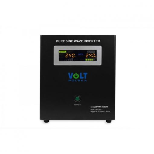 Záložní zdroj UPS 1800 W / 2500 VA, 24 V DC / 230 V AC, čistá sinus, VOLTPOLSKA