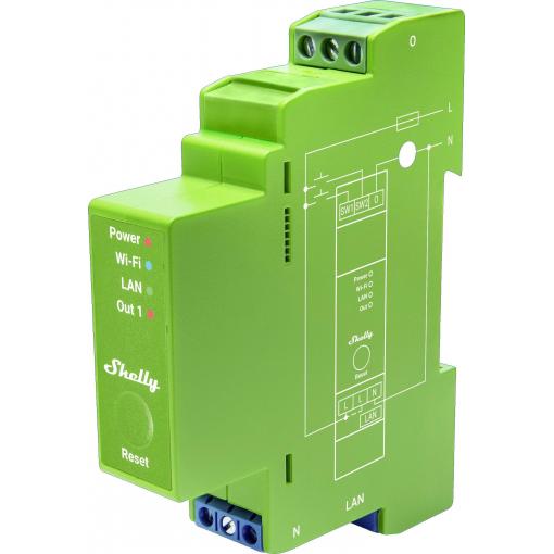 Shelly Shelly Pro Dimmer 1PM relé na DIN lištu Bluetooth, Wi-Fi