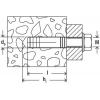 Fischer 532737 MS 6 x 22 K NV mosazná hmoždinka 22 mm 1 sada