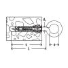 Fischer Šroub s okem fischer GS 8 x 100 1 sada