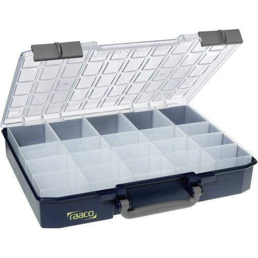 raaco CarryLite 80 5x10-20 kufřík na součástky (š x v x h) 413 x 79 x 330 mm přihrádek: 20 Obsah 1 ks
