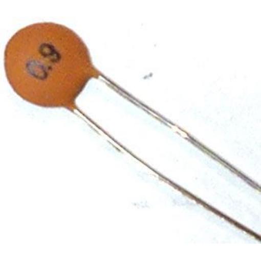 Keramický kondenzátor 0,9 pF / 50 V, RM 2,54 mm, NPO