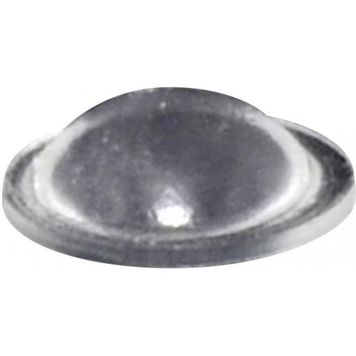 TOOLCRAFT PD9010C podstavná nožka přístrojová samolepicí, hemisférový transparentní (Ø x v) 10 mm x 3.1 mm 1 ks