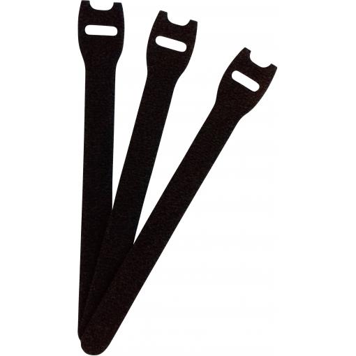FASTECH® E1-1-330-B100 kabelový manažer na suchý zip ke spojování háčková a flaušová část (d x š) 150 mm x 13 mm černá 1 ks