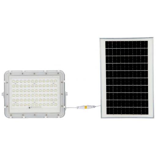 V-TAC VT-120W LED reflektor, solární modul 15 W, neutrální bílá, bílá, 7844