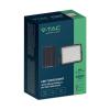 V-TAC VT-120W LED reflektor, solární modul 15 W, studená bílá, černá, 7825