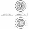 Brilliant G99280/06 Palmero LED stropní světlo s ventilátorem LED modul 40 W černá