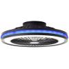 Brilliant G99280/06 Palmero LED stropní světlo s ventilátorem LED modul 40 W černá