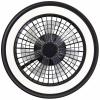 Brilliant G99280/06 Palmero LED stropní světlo s ventilátorem LED modul 40 W černá