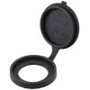 TRU COMPONENTS TC-11980472 Ochranná krytka pro vestavnou zásuvku Ø 22 mm IP65 černá 43 x 7.2 Množství: 1 ks
