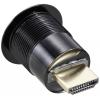 TRU COMPONENTS TC-11980460 Zásuvka HDMI panelového adaptéru HDMI zásuvka HDMI zástrčka černá Pólů: 1 Množství: 1 ks