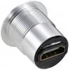 TRU COMPONENTS TC-11980452 Zásuvka HDMI panelového adaptéru HDMI zásuvka HDMI zásuvka stříbrná Množství: 1 ks