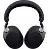 Jabra Evolve2 85 MS Headset uzavřená (Over Ear) Bluetooth®, kabelová stereo černá Redukce šumu mikrofonu regulace hlasitosti, Indikátor nabití, Vypnutí zvuku