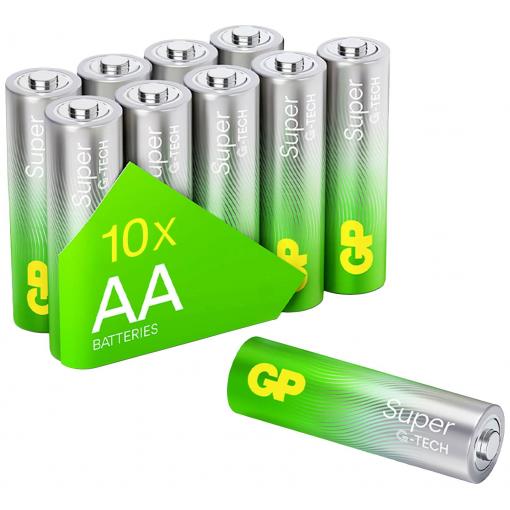 GP Batteries Super tužková baterie AA alkalicko-manganová 1.5 V 10 ks