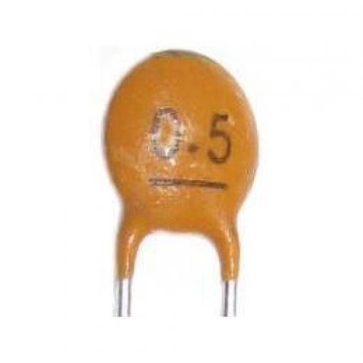 Keramický kondenzátor 0,47 µF / 50 V, RM 2,54 mm, tolerance D