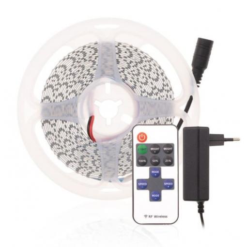 Sada LED pásku 5m 35W 12V-5M10W, studená bílá