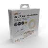 Solight LED COB pásek, sada s adaptérem, vypínač, 5m, 8W/m, 800lm/m, teplá bílá - WM59-WW