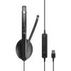 EPOS EPOS ADAPT 160 USB II - ADAPT 100 Series - Headset Headset otevřená (On Ear) kabelová stereo černá Potlačení hluku regulace hlasitosti, Vypnutí zvuku
