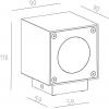 Deko Light Cubodo A 730328 LED nástěnné světlo 5 W LED černá