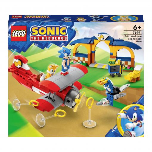 76991 LEGO® Sonic the Hedgehog Tails‘ Tornadoffrof se dílnou