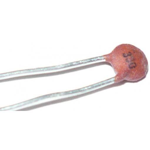 Keramický kondenzátor 330 pF / 50 V, RM 2,54 mm