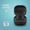 Lamax Clips1 Headset do uší (In Ear) Bluetooth® stereo černá Indikátor nabití, headset, Nabíjecí pouzdro, regulace hlasitosti, monofonní, odolné vůči potu,
