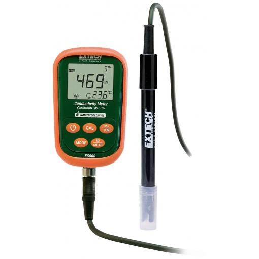 Extech EC600 pH metr pH hodnota , vodivost , teplota, odpor, mV, TDS;, Obsah soli