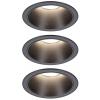 Paulmann 94869 Cole Coin vestavné svítidlo, LED, 6 W, černá