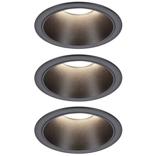 Paulmann 94869 Cole Coin vestavné svítidlo, LED, 6 W, černá