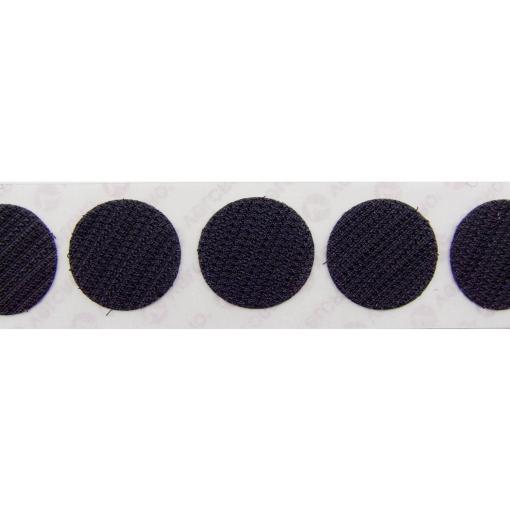 VELCRO® E28802233011425 kulaté suché zipy, lepicí, háčková část, (Ø) 22 mm, černá, 1000 ks