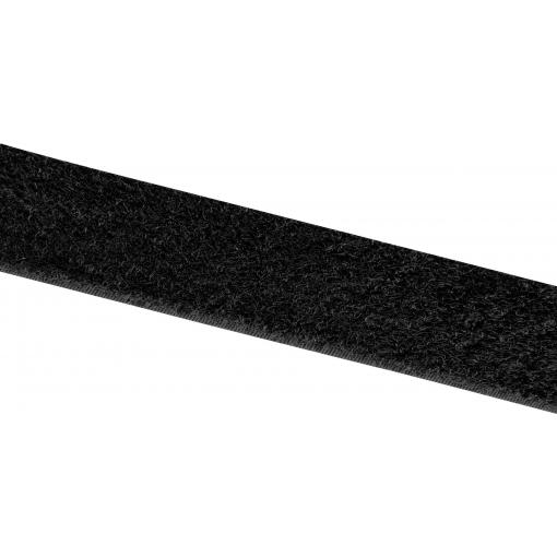 VELCRO® E00102033013025 pásek se suchým zipem, lepicí, flaušová část, (d x š) 25000 mm x 20 mm, černá, 25 m