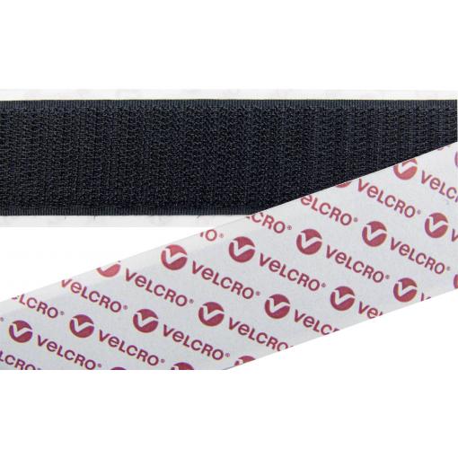 VELCRO® E088025330F1825 pásek se suchým zipem, lepicí, háčková část, (d x š) 25000 mm x 25 mm, černá, 25 m