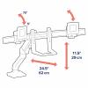 Ergotron držák na stůl pro monitor HX Dual Arm Desk Mount 2 Displej: (s) 38,1 cm (15) - 81,3 cm (32) bílá otočný, nastavitelná výška, naklápěcí, nakláněcí