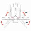 Ergotron držák na stůl pro monitor HX Dual Arm Desk Mount 2 Displej: (s) 38,1 cm (15) - 81,3 cm (32) bílá otočný, nastavitelná výška, naklápěcí, nakláněcí