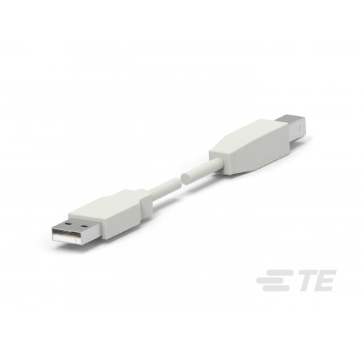 TE Connectivity USB kabel USB-A zástrčka, USB-B zástrčka 1.00 m 1487587-1