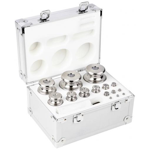 Kern 354076 Hmotnostní sada 354-076, třída OIML M2, nominální hodnota 1 g - 2 kg, tlačítko, všroubovaná nerezová ocel, v hliníkovém pouzdře