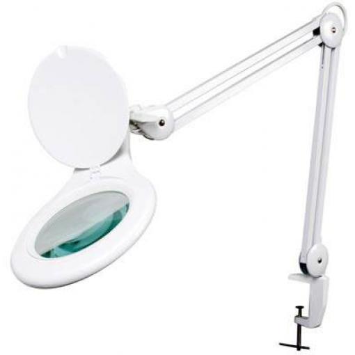 Velleman VTLLAMP2W Lupa s LED osvětlením - 5 dioptrie - 4 W - 48 LED - bílá zvětšení=2.25 x 100 mm Třída energetické účinnosti 2021 G (A - G)
