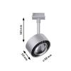 Paulmann Aldan LED pásové reflektory URail 8 W LED chrom (matný)