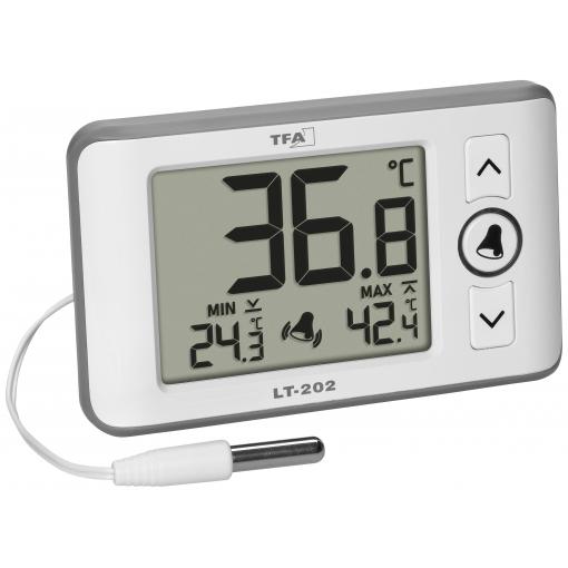 TFA Dostmann Digitales Profi-Thermometer mit Kabelfühler LT 202 teploměr bílá 30.1052.02