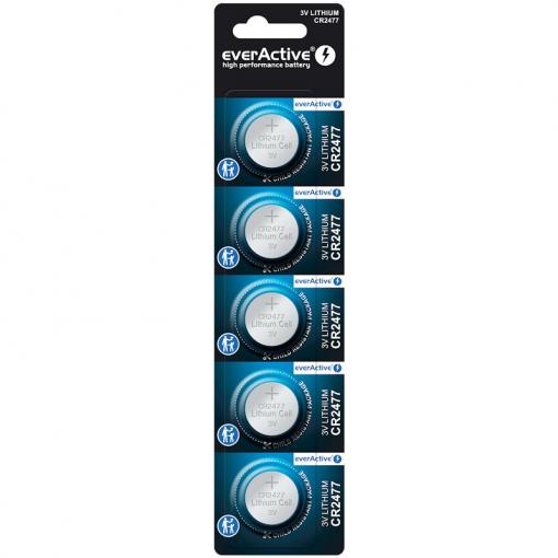 Baterie everActive CR2477 3V lithium cena za balení 5 ks