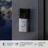 ring B0B2BNM4PV Wi-Fi domovní IP/video telefon niklová (matná), B0B2BNM4PV