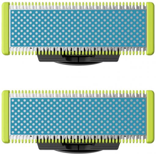Philips Bodycare OneBlade žiletky (břity) modrá, zelená 2 ks