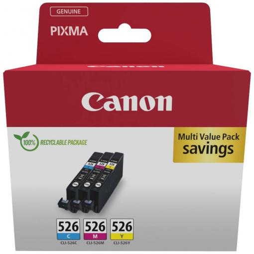 Canon Ink CLI-526 originál kombinované balení azurová, purppurová, žlutá 4541B018
