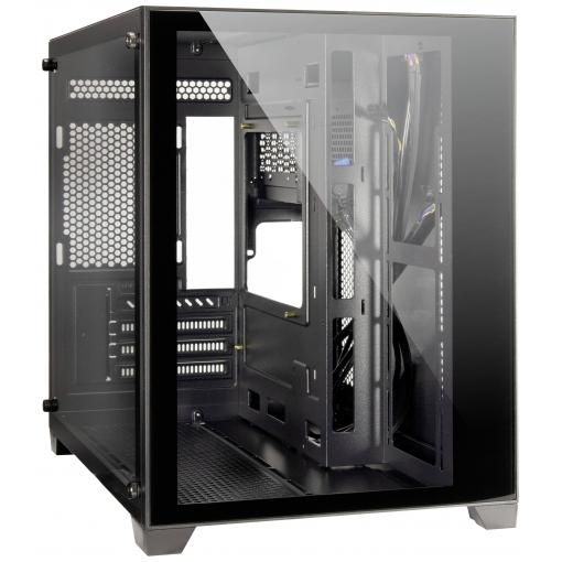 Inter-Tech C-501 Aspect midi tower herní pouzdro černá