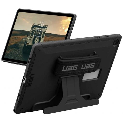 Urban Armor Gear Scout Handstrap & Kickstand Case obal na tablet Samsung Galaxy Tab A9+ 27,9 cm (11) Backcover černá