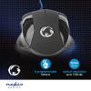 Gaming Mouse GMWD110BK kabelové | 1200 / 2400 / 4800 / 7200 dpi | Nastavitelné DPI | Počet tlačítek: 6 | Programovatelná tlačítka | Pro praváky | 1.50 m | Bez Osvětlení