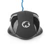 Gaming Mouse GMWD110BK kabelové | 1200 / 2400 / 4800 / 7200 dpi | Nastavitelné DPI | Počet tlačítek: 6 | Programovatelná tlačítka | Pro praváky | 1.50 m | Bez Osvětlení