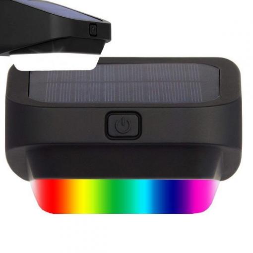 Solární LED svítidlo RGB na schody a terasu, soumrakovým senzorem